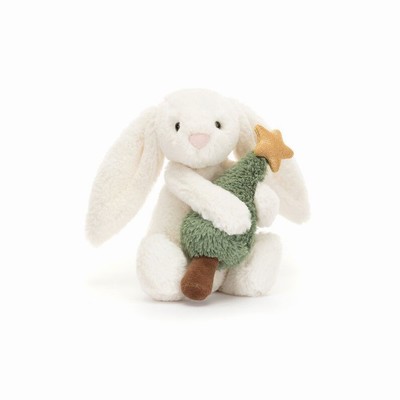 Jellycat Bashful Bunny with Christmas Tree New Zealand | SBDMO0146